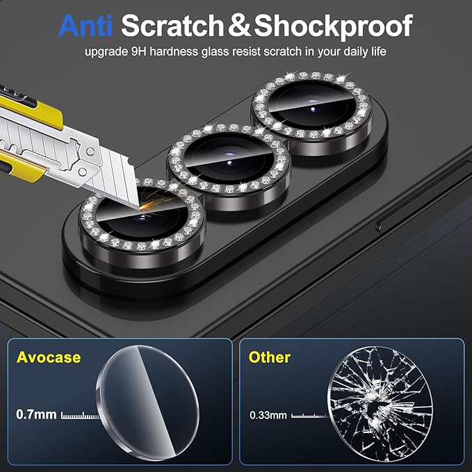 for Samsung Galaxy Z Fold 7 Camera Lens Protector, Individual Metal Ring - Image 3
