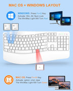 EDJO Ergonomic Wireless Keyboard - Image 7