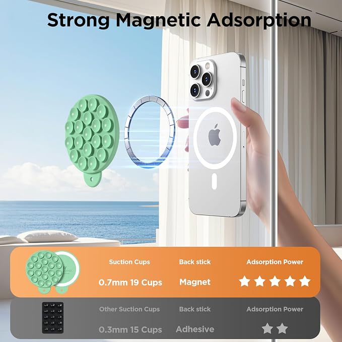 Magnetic Suction Cup Phone Mount - Image 4