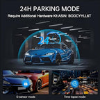 Mirror Dual Dash Camera with Voice Control, 4K+2.5K 10" Rear View Mirror Camera - Image 8