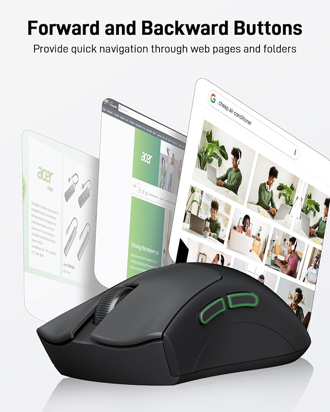 acer Wireless Mouse, 1200 DPI Computer Mouse - Image 6