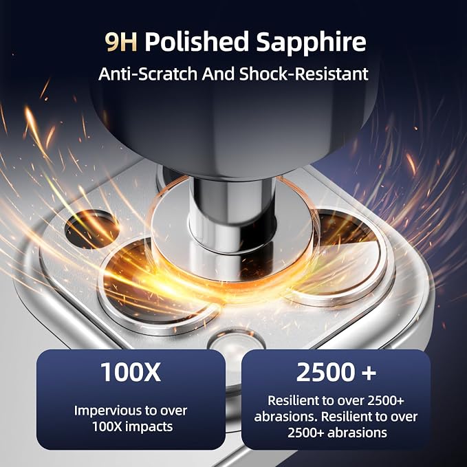 Compatible with iPhone 14 Pro Max Camera Lens Protector, Tempered Glass Full - Image 4