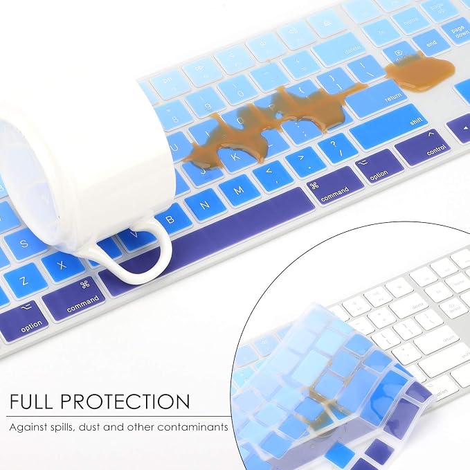 Allinside Ombre Blue Cover for Apple iMac Magic Wireless Keyboard - Image 5