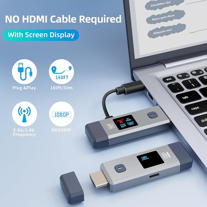 Wireless HDMI Transmitter and Receiver 165ft/50m - Image 2