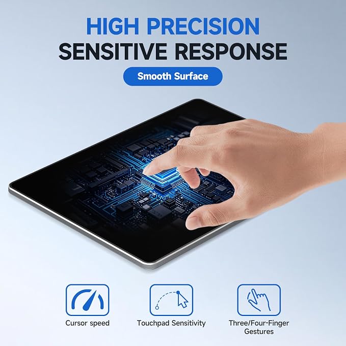 Wired Trackpad for Windows 10/11, High-Precision Multi-Touch Portable Trackpad - Image 7