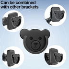 TOPGO Socket Car Mount for Phone Holder Cute Bear Style Silicone Grip Stand - Image 3