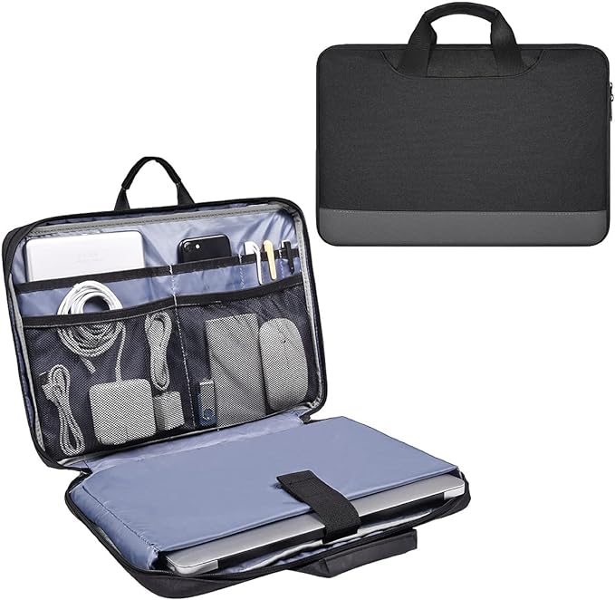 14 15 Inch Waterproof Laptop Sleeve Men Women TSA Briefcase by imComor