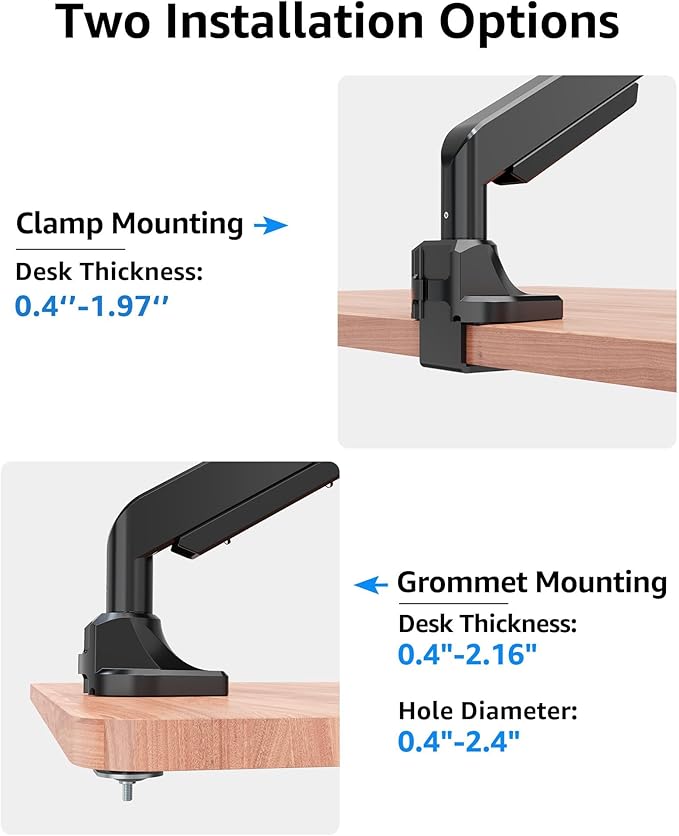 MOUNTUP Single Monitor Mount fits 22''-43'' Ultrawide Screen, Holds 6.6-33lbs - Image 8