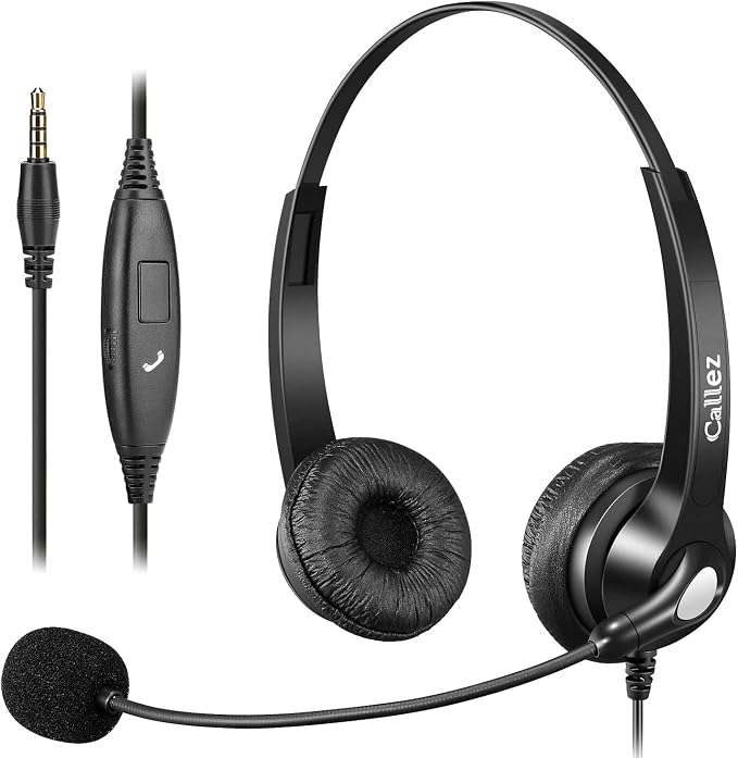 Callez 3.5mm Headset with Microphone Noise Cancelling by Callez