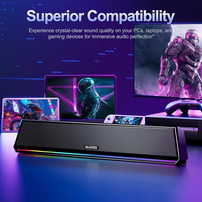 Bluedee Computer Speakers for Desktop PC, Wired USB Plug & Play Computer Sound - Image 7