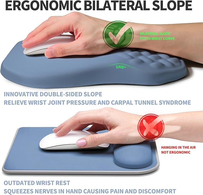 Ergonomic Raised Mouse Pad Wrist Support - Image 2
