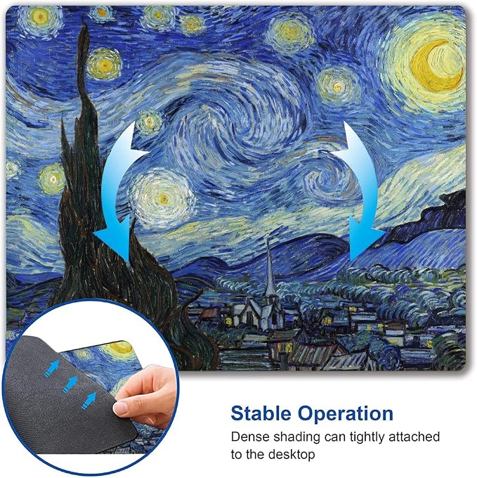 Mouse Pad, Premium-Textured Mouse Mat, Non-Slip Rubber Base Mousepad - Image 6