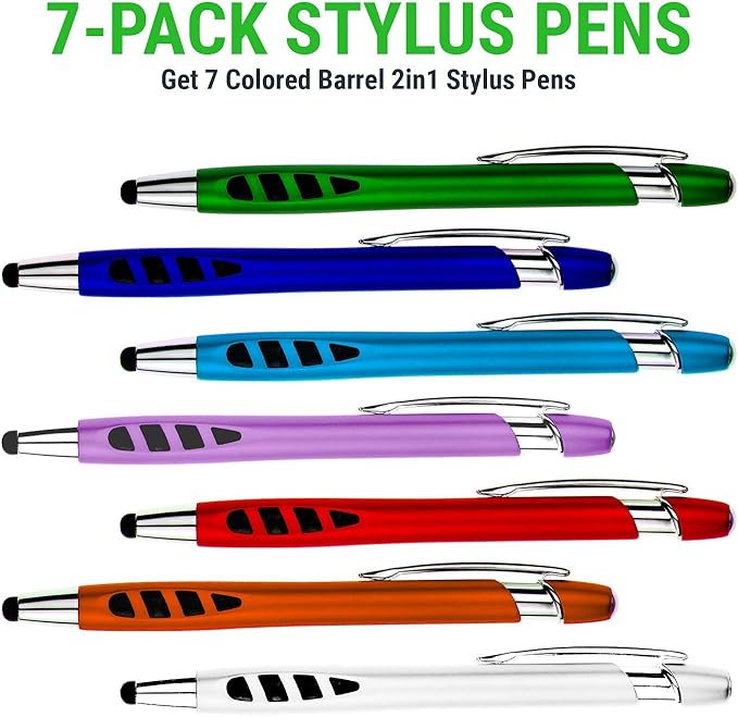 Stylus Pen for Touch Screens & Ballpoint Writing Pens, - 2 in 1 - Image 2