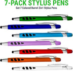 Stylus Pen for Touch Screens & Ballpoint Writing Pens, - 2 in 1 - Image 2