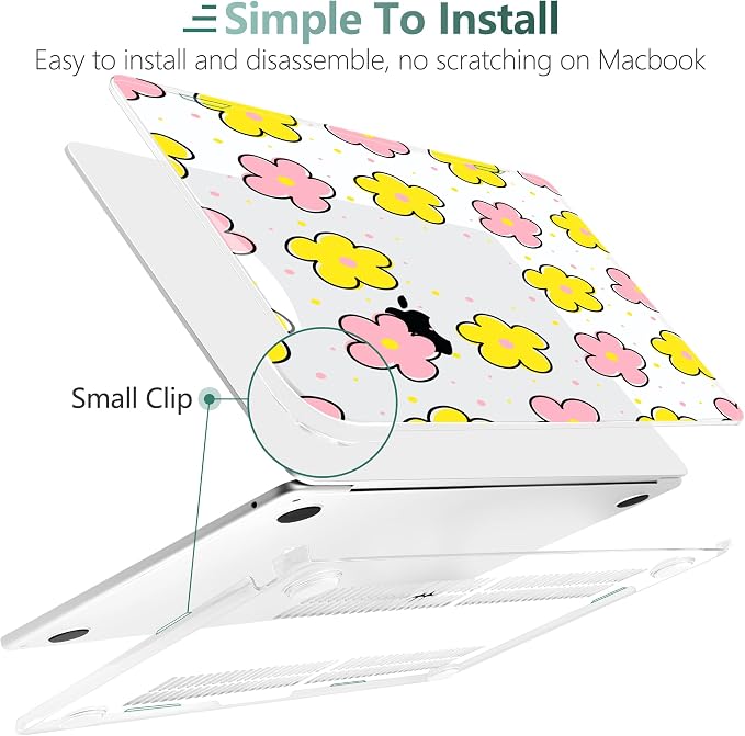 TWOLSKOO Compatible with M4 MacBook Air 13.6 inch Case 2025-2022 Release M4 - Image 3