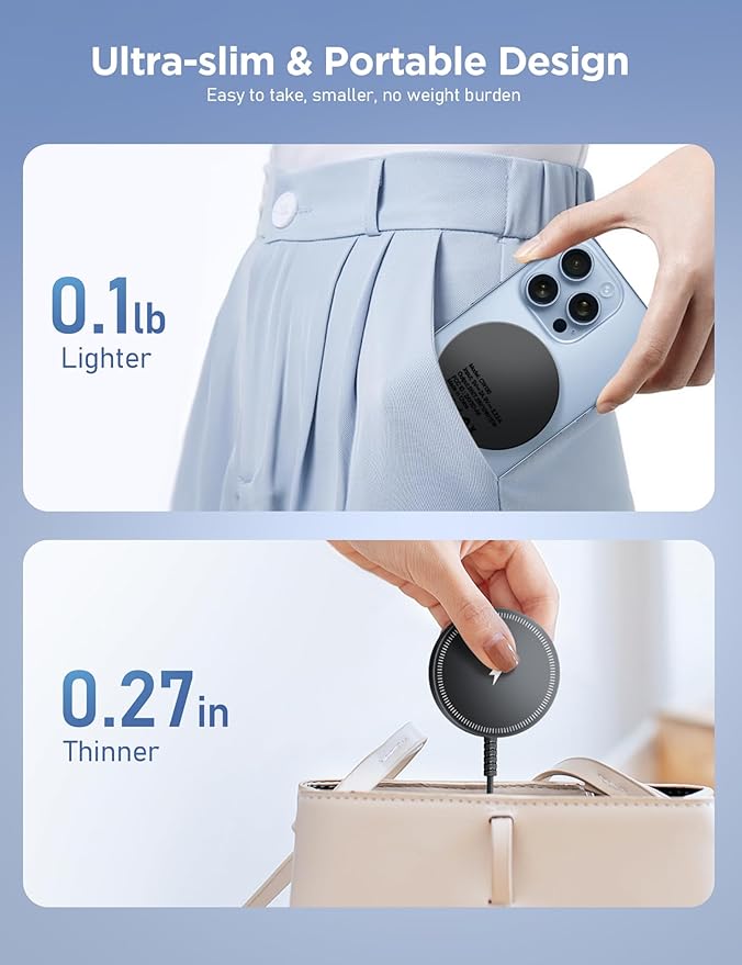 Magnetic Wireless Charger Fast Charge Strong Magnet Charging Pad - Image 7