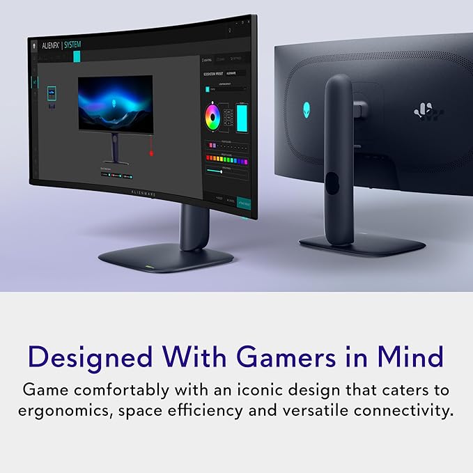 Alienware 34 240Hz QD-OLED Curved Gaming Monitor - Image 3