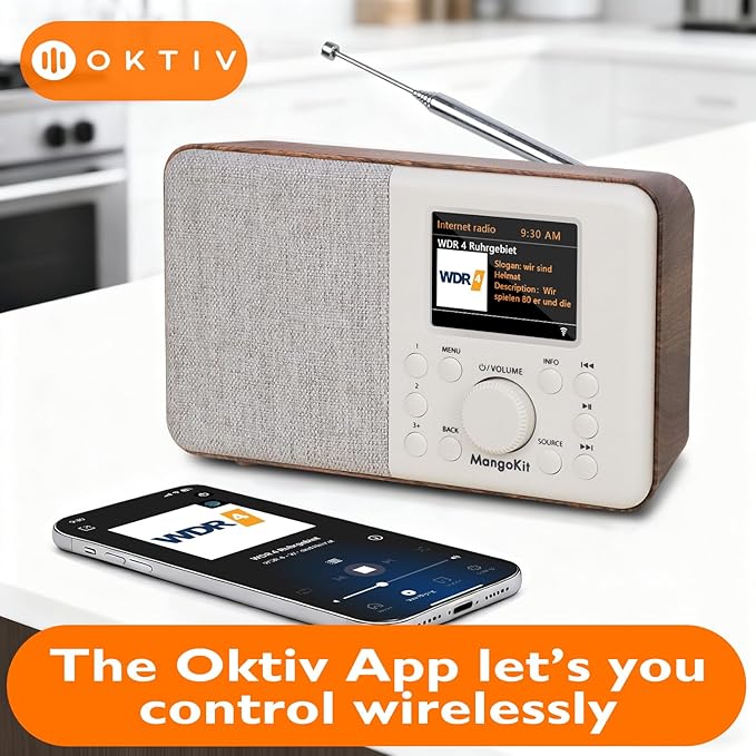 SR10 Bluetooth 5.3, Podcast Player, Portable FM Radio, Mains or AA Battery - Image 4