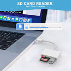 SD Card Reader USB C, USBC to Micro SD Memory Card Adapter Dual Slots - Image 4