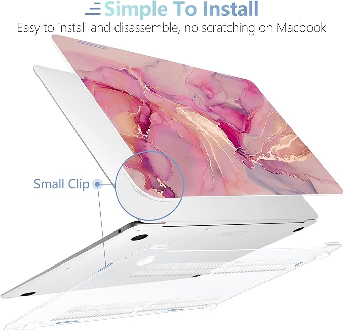 MEEgoodo for MacBook Air 13.3 inch Case 2021 2020 2019 2018 A2337 M1 A2179 A1932 - Image 4