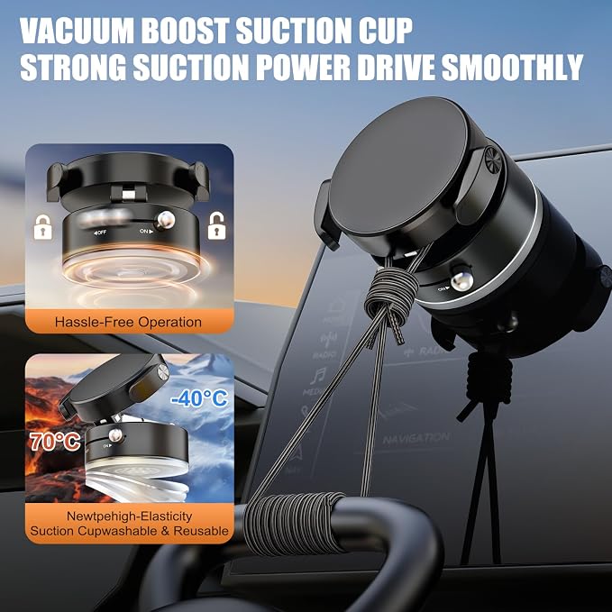 OOCC Magnetic Phone Holders for Your Car, 360°Rotating Adjustable Magsafe Car - Image 6