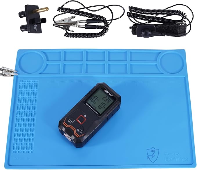 Kaisi Anti-Static Mat with ESD Wrist Strap and Grounding kit, Silicone by Kaisi%C2%AETools