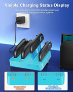Charger for Nintendo Switch 2 and Switch 1 Controller, Horizontal Charging Dock - Image 3