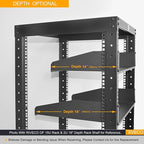 RIVECO 2U Server Rack Shelves for 19" Network Cabinet, Rack Mount Vented - Image 4
