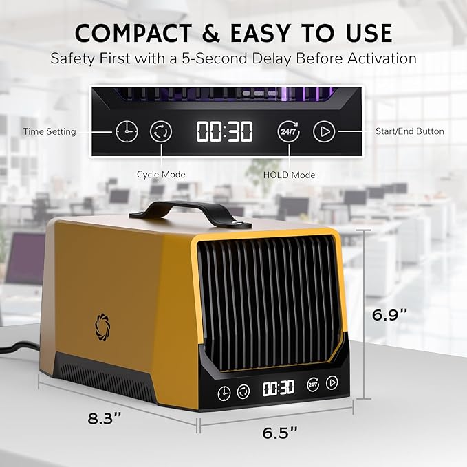 Airthereal DA25 Desktop Ozone Generator, 000mg/h High Capacity Odor Eliminator - Image 3