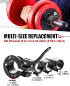 Narrow Barbell Clips 2.5cm Width - Image 4