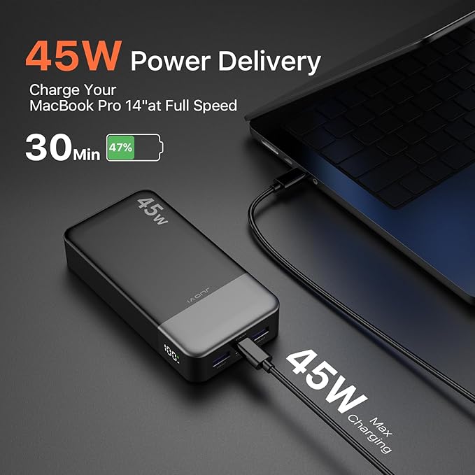 Portable Power Bank, 20000mAh 45W Portable Charger, PD3.0 QC4.0 Fast Charging - Image 2