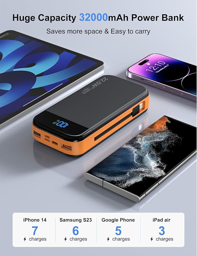 Portable Charger Power Bank 32000mAh - Image 3