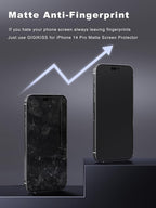 2 Pack Matte Screen Protector for iPhone 14 Pro -6.1 inch, Anti Fingerprint - Image 2