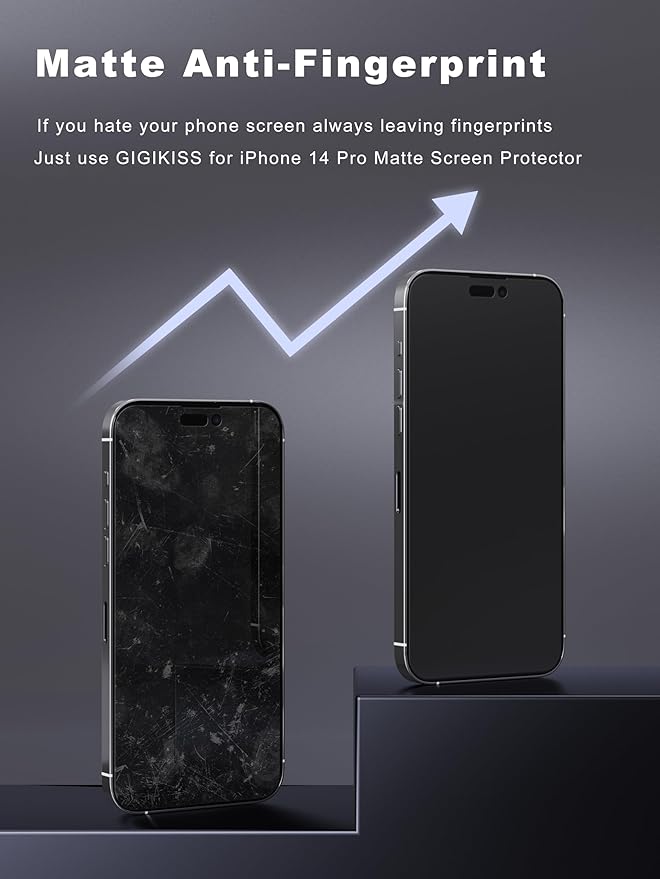 2 Pack Matte Screen Protector for iPhone 14 Pro -6.1 inch, Anti Fingerprint - Image 2