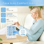 Geevon Indoor Outdoor Thermometer Wireless, 5-Inch Display Digital Hygrometer - Image 4