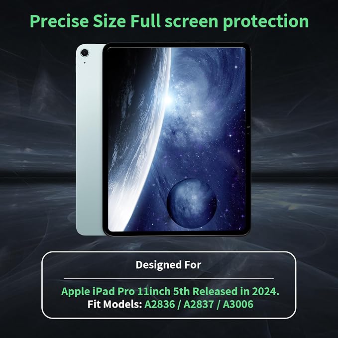 Privacy Screen Protector for iPad Pro 11 Inch M4 2024 5th Generation, Nano iPad - Image 2