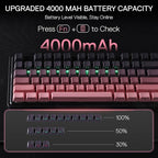 Redragon K728 PRO 80% Wireless Gasket Gaming Keyboard, 3-Mode 87 Keys TKL - Image 8