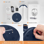 Headphone Stand with Wireless Charger, Gaming Headset Holder Hanger Rack 2 in 1 - Image 6
