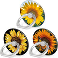 Bonoma Cell Phone Ring Holder Stand, 3 Pack Sunflowers 360 Rotation Universal by Bonoma