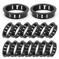 15PCS 1-3/4" Black Cable Snap Bushing Grommet, Snap in Cord Bushing Protect by Unknown