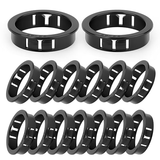 15PCS 1-3/4" Black Cable Snap Bushing Grommet, Snap in Cord Bushing Protect by Unknown
