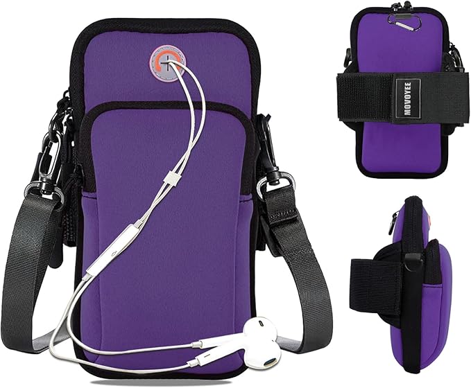 Phone Holder for Running Armband, Cell Phone Crossbody Bags for Women Kids by MOVOYEE