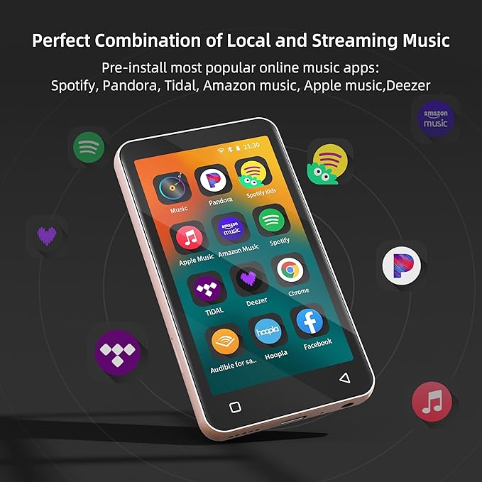 80GB MP3 Player with Bluetooth and WiFi, MP4 MP3 Player with Spotify, Spotify - Image 2