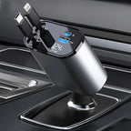 Retractable Car Charger with 100W, 4 in 1 Car Fast Charger by acemend