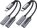 2PCS USB C Headphone Splitter, CCZ CA01 USB C to Type C Headphone Jack and by Yinyoo