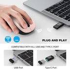 WisFox 2.4G Wireless Mouse for Laptop, Ergonomic Computer Mouse - Image 2