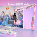 FIFINE XLR Gaming Microphone USB, PC Dynamic Microphone Kit - Image 2