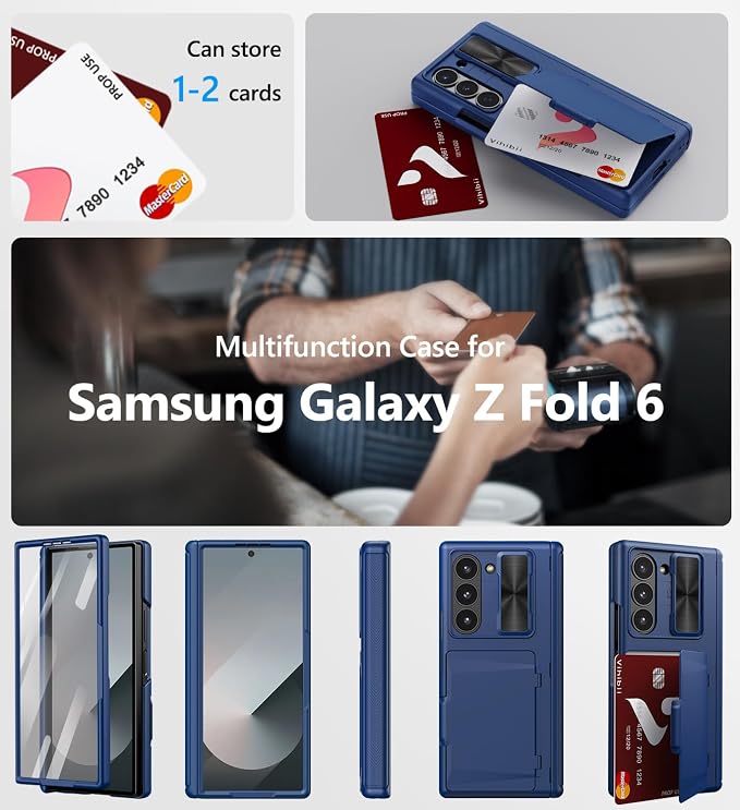 Vihibii for Samsung Galaxy Z Fold 6 Case Wallet - Image 7