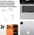 USB C Wired Earbuds Ear Buds for iPhone 17/16/15 Pro Max USB C Headphones for - Image 3