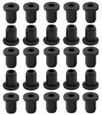 25 pcs 5/16" Drill Hole，3/16" ID Black Silicone Top hat Rubber Grommets by Unknown